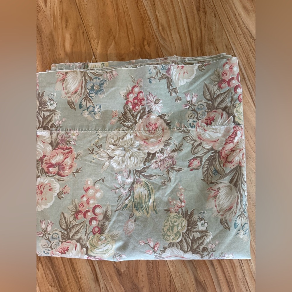 Ralph Lauren Floral Cotton Pillowcase in Sage, Pink, Cream